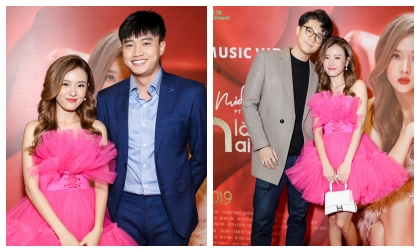 Quốc Trường và Hary Lu lịch lãm ôm hoa đến chúc mừng Midu ra mắt sản phẩm âm nhạc