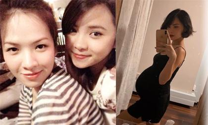 Em gái xinh đẹp của MC Đan Lê công khai ảnh bầu bí hơn 8 tháng 