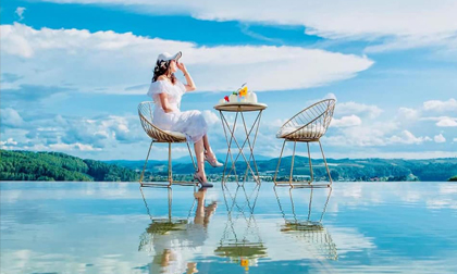 Giới trẻ đua nhau check-in quán cà phê trên mặt nước, view mây trời đang gây sốt ở Đà Lạt