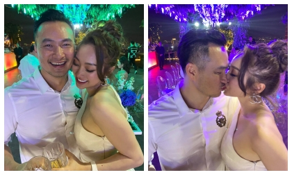 Chi Bảo 'khoá môi' người yêu say đắm trong tiệc sinh nhật