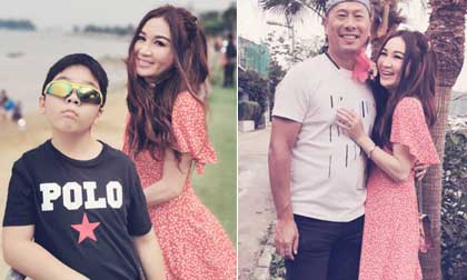 'Đát Kỷ' Ôn Bích Hà khoe ảnh đời thường hạnh phúc bên chồng con, đáng chú ý là sắc vóc không qua chỉnh sửa