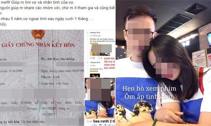 Biến căng: Yêu nhau 5 năm, vợ ngoại tình sau ngày cưới 1 tháng rồi ôm bụng bầu 7 tháng chạy theo bồ, chồng lên mạng đăng tin tìm