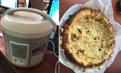Làm bánh bông lan bằng nồi cơm điện: Bánh hỏng, cháy khét luôn cả nồi, dân mạng chỉ ra sai lầm