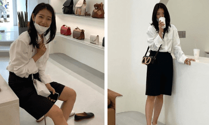 Lên đồ như nàng công sở nhưng gây chú ý bởi loạt phụ kiện sang xịn, Park Shin Hye lên top trending trên Naver 