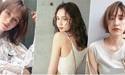 Cô gái mặt tròn để tóc kiểu nào cho khuôn mặt thon gầy?