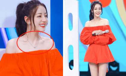 Đeo dây chuyền kim cương, Địch Lệ Nhiệt Ba nhận gạch đá vì cố tình khoe khoang giàu có