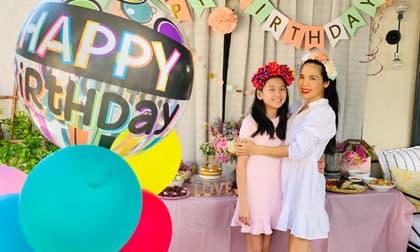 Vì dịch Covid-19, Trúc Linh tự tay làm bánh, trang trí sinh nhật cho con tại Mỹ