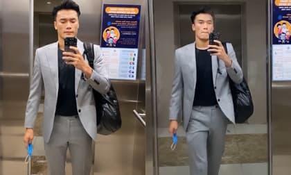 Lâu lâu mới diện vest, Bùi Tiến Dũng khiến chị em mê mẩn vì phong độ, đẹp trai 