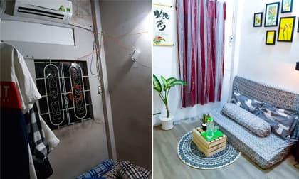 'Thay áo mới' cho phòng ngủ 'xấu xí' rộng 5 m2 với chi phí rẻ ngoài sức tưởng tượng, nhìn thành quả nhiều người phải bất ngờ