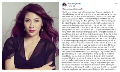 Pha Lê vạch mặt trợ lý thân thiết trộm 200 triệu đồng, cũng là người từng lấy cắp nữ trang kim cương khiến cô khóc ngất