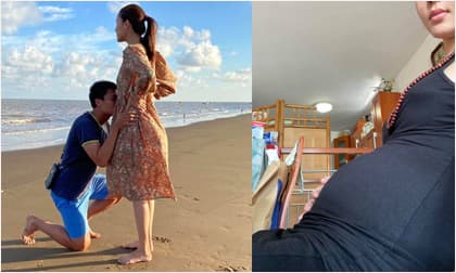 Kỳ Hân lần đầu đăng ảnh bụng bầu sau khi Mạc Hồng Quân xác nhận sắp lên chức bố lần 2