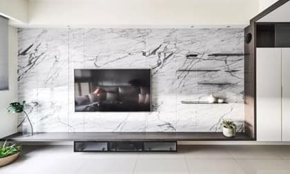 Không nên ốp đá cẩm thạch trên tường TV, người thông minh giờ sử dụng chất liệu khác, vừa tiết kiệm tiền vừa thiết thực