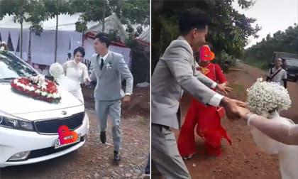 Bầu trước, ngày đón dâu mẹ chồng không cho đi cổng chính, phản ứng đáng yêu của chú rể khiến quan khách ngỡ ngàng 