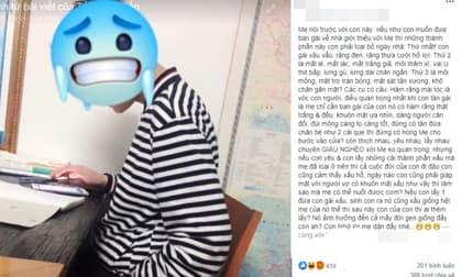 Bà mẹ gây xôn xao cộng đồng mạng với một loạt tiêu chí 'các cô gái cần loại' khi con trai chọn bạn gái