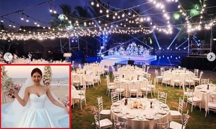 Phanh Lee lần đầu hé lộ loạt ảnh không gian hôn lễ, ngắm qua cũng đủ để thấy độ hoành tráng 