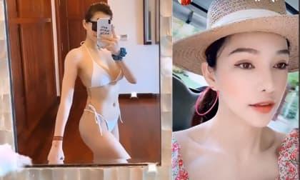 Mặc thị phi, Lưu Đê Ly vẫn thả dáng bốc lửa với bikini hai mảnh ở Đà Nẵng