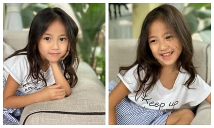 Con gái út nhà Hoa hậu Hà Kiều Anh khoe nhan sắc khiến bao người xuýt xoa