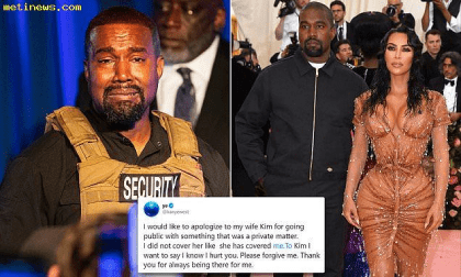 Kanye West cầu xin Kim Kardashian tha thứ sau khi ám chỉ cô ngoại tình và muốn ly hôn 