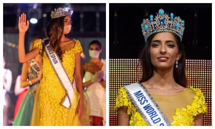 Hoa hậu Tây Ban Nha 2020 đeo khẩu trang đăng quang, khoảnh khắc có một không hai trong lịch sử thi Hoa hậu