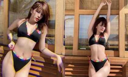 Hậu bị 'dìm' nhan sắc trên sóng truyền hình, Thiều Bảo Trâm 'dằn mặt' ngay bằng loạt ảnh bikini bốc lửa