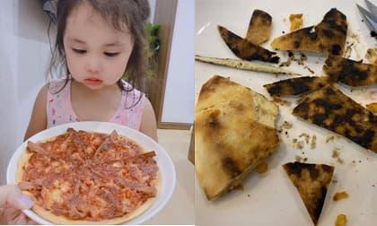 Vợ Tiến Dũng (The Men) gia nhập hội ghét bếp khi làm bánh pizza bị cháy khét lại bỏng cả tay