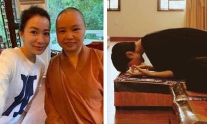 45 tuổi vẫn 'ế' dài, Xa Thi Mạn bí mật đi chùa cầu tình duyên?