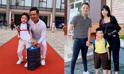 Sao Việt đưa con đi khai giảng năm học mới: Con trai Tuấn Hưng dạn dĩ vào lớp 1, quý tử nhà Đăng Khôi khóc vì phải xa mẹ
