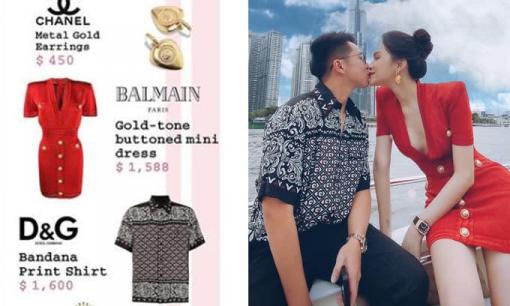 Bóc giá set đồ hiệu Hương Giang và Matt Liu dát lên người trong lần hẹn hò trên du thuyền 