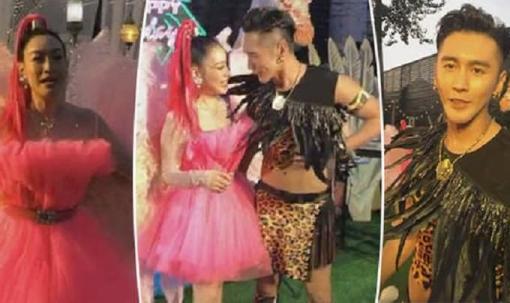 'Nữ thần gợi cảm gốc Việt' Chung Lệ Đề 'làm đỏm' bên chồng kém 12 tuổi trong tiệc sinh nhật