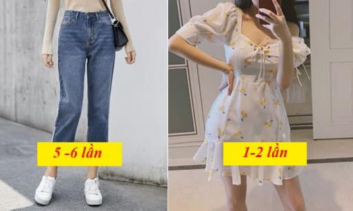 Với những loại trang phục khác nhau bạn có thể mặc bao nhiêu lần trước khi giặt?