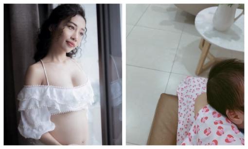 Hằng BingBoong một mình hạ sinh con đầu lòng, trong khi bạn trai mắc kẹt ở trời Tây