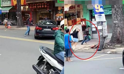 Va chạm giao thông, anh chàng đập phá xế hộp BMW cuối cùng lại bị nữ tài xế rượt đánh