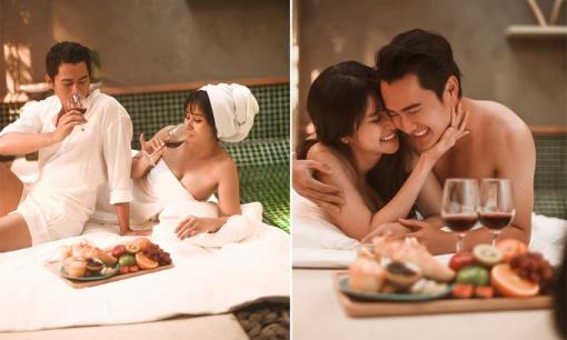 Bộ ảnh cưới nóng bỏng của diễn viên Thảo Trang và chồng trẻ kém 9 tuổi 