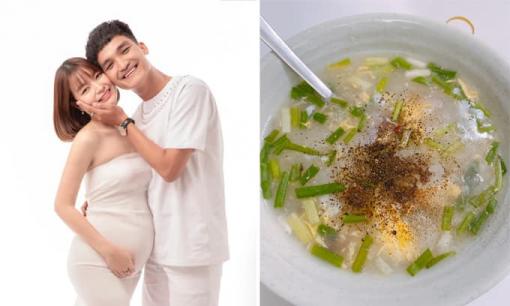 Đi làm 3 giờ sáng mới về, Mạc Văn Khoa vẫn dậy sớm nấu cháo cho bạn gái đang mang bầu