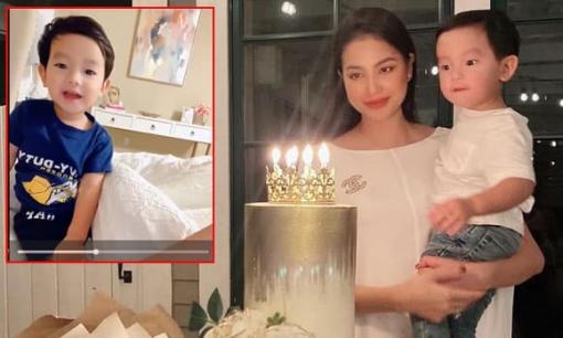 Tan chảy khi nghe con trai Phạm Hương học phát âm màu sắc bằng tiếng Anh