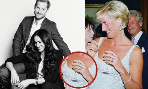 Trái với chị dâu, Meghan Markle bị chỉ trích 'cô không xứng' khi khoe trên tay đồng hồ và nhẫn kỷ vật của mẹ chồng Diana