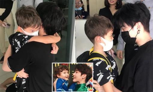 Sau 1 tháng kiện bạn gái cũ, mỹ nam Mike Angelo hạnh phúc khi được gặp lại con