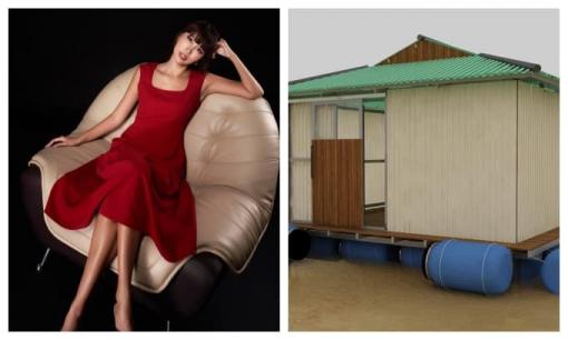 Siêu mẫu Hà Anh kêu gọi quyên góp làm nhà chống lũ cho người dân miền Trung