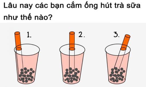Tuyệt chiêu cắm ống hút trà sữa chuẩn chỉnh từng mi-li-mét khiến dân mạng xôn xao