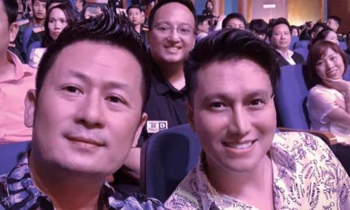 Việt Anh lộ gương mặt khác lạ, nhất là phần mũi 'sai sai' khi chụp hình chung với Bằng Kiều