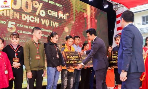 Bệnh viện Hỗ trợ sinh sản và Nam học Đức Phúc trao tặng 5 suất thụ tinh trong ống nghiệm (IVF) miễn phí