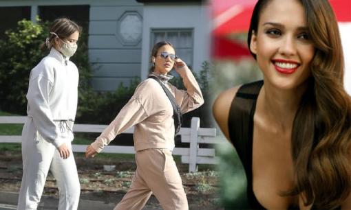 'Thiên thần bóng tối' Jessica Alba gần 40 mà đi với con gái 12 tuổi nhìn như chị em, mẹ con diện đồ đôi dạo phố