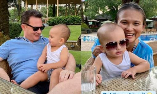 Chồng cũ Diva Hồng Nhung tận hưởng kỳ nghỉ cuối tuần cùng vợ mới, dần lấy lại phong độ sau khi bị chê 'kém sắc'