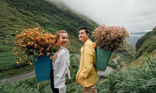 Quang Vinh ngắm hoa tam giác mạch nở rộ ở Hà Giang cùng Yến Trang