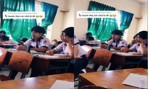 Nam sinh nổi như cồn nhờ ‘giọng ca nuốt đĩa' khi hát cho bạn nghe trong lớp