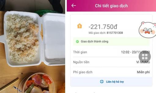 Oder 5 suất cơm rang sườn, chàng trai sốc khi mở hộp cơm ra