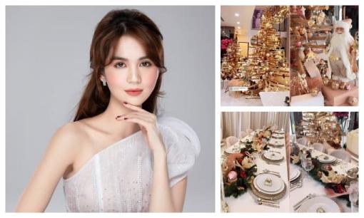 Chưa đến Giáng sinh, Ngọc Trinh đã phủ vàng cho biệt thự 40 tỉ nguy nga như cung điện 