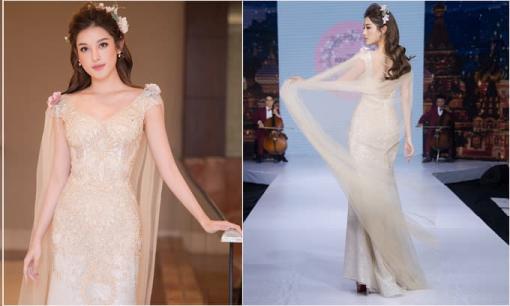 Á hậu Huyền My diện đầm gợi cảm, tái xuất sàn catwalk