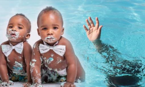 Cặp sinh đôi 2 tuổi chết đuối khi một bé rơi xuống nước, bé còn lại nhảy xuống cố gắng cứu em 