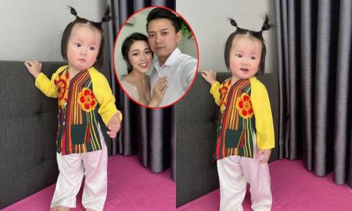 Loạt ảnh đáng yêu và bụ bẫm của con gái Bào Ngư 1 tuổi nhà Quách Ngọc Tuyên
